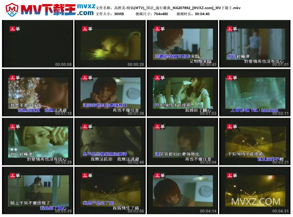 高胜美-情病(MTV)_国语_流行歌曲_MA207892